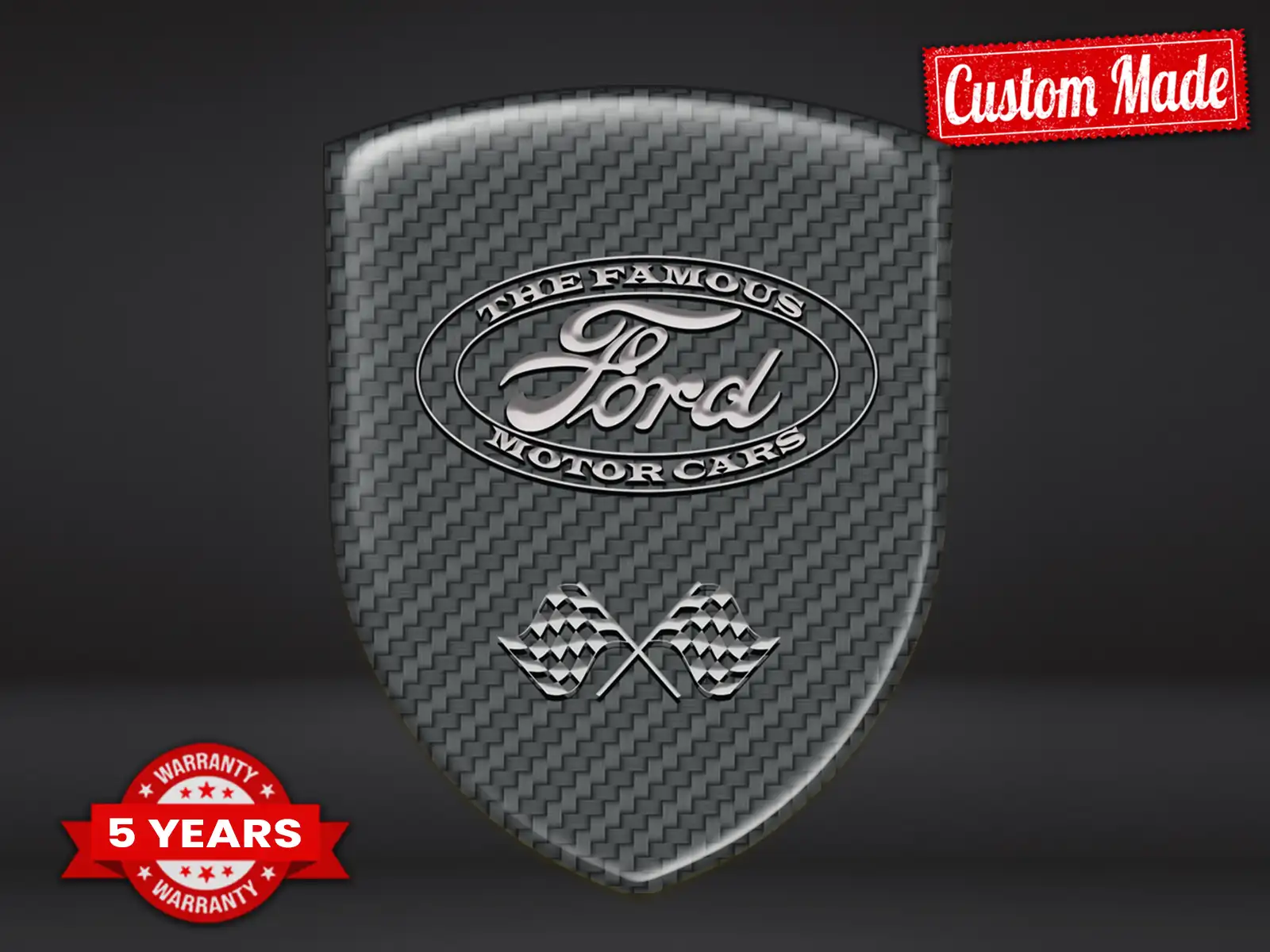 Ford Wasserfester Aufkleber Stern Design Anpassbar